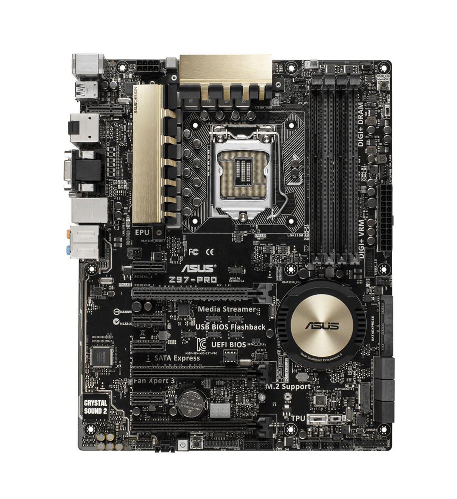 MB-Z97POU3 ASUS Socket LGA 1150 Intel Z97 Chipset 5th/New 4th/4th Generation Core i7 / i5 / i3 /Pentium / Celeron Processors Support DDR3 4x DIMM 4x SATA 6.0Gb/s ATX Motherboard (Refurbished)