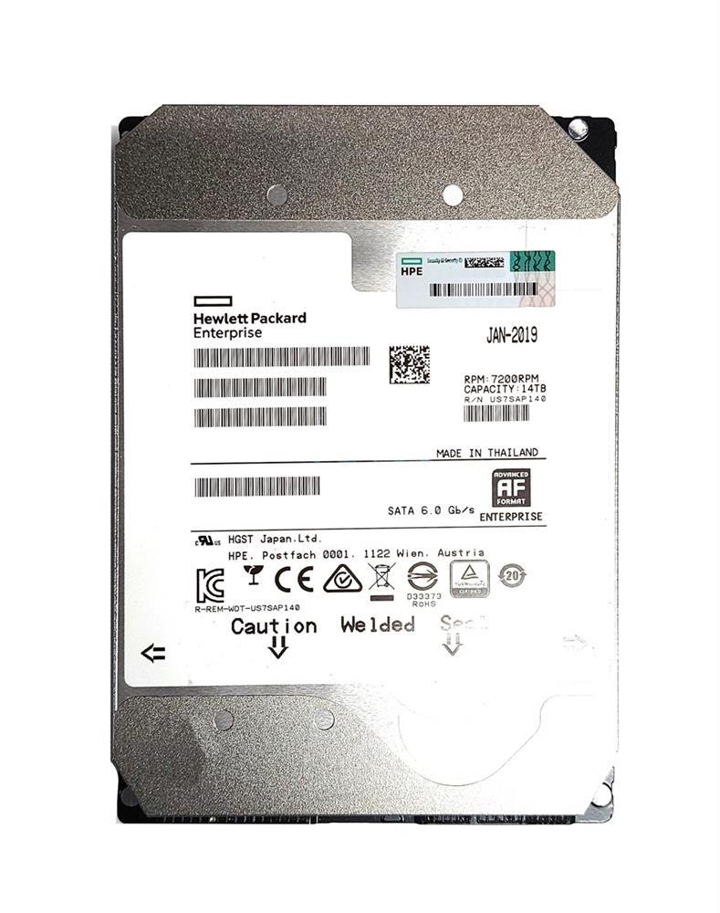 MB014000GWTFF HPE 14TB 7200RPM SATA 6Gbps 3.5-inch Internal Hard Drive with Smart Carrier