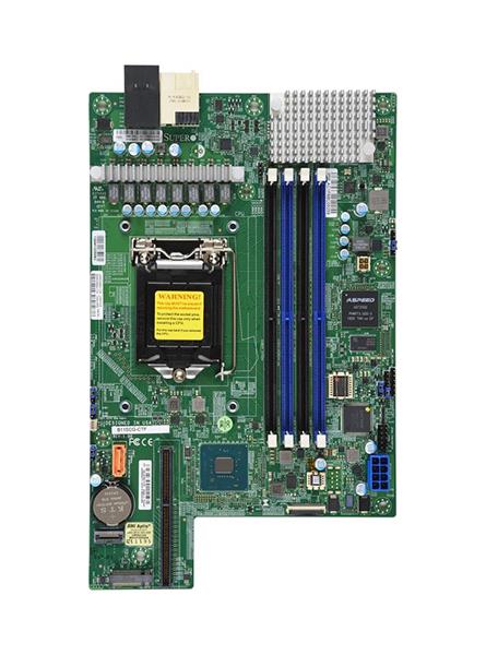 MBD-B11SCG-CTF SuperMicro B11SCG-CTF Socket LGA 1151 Intel C246 Chipset Intel Xeon E-2100/E2200 Processors Support DDR4 4x DIMM 2x SATA3 6.0Gb/s Proprietary Server Motherboard (Refurbished)