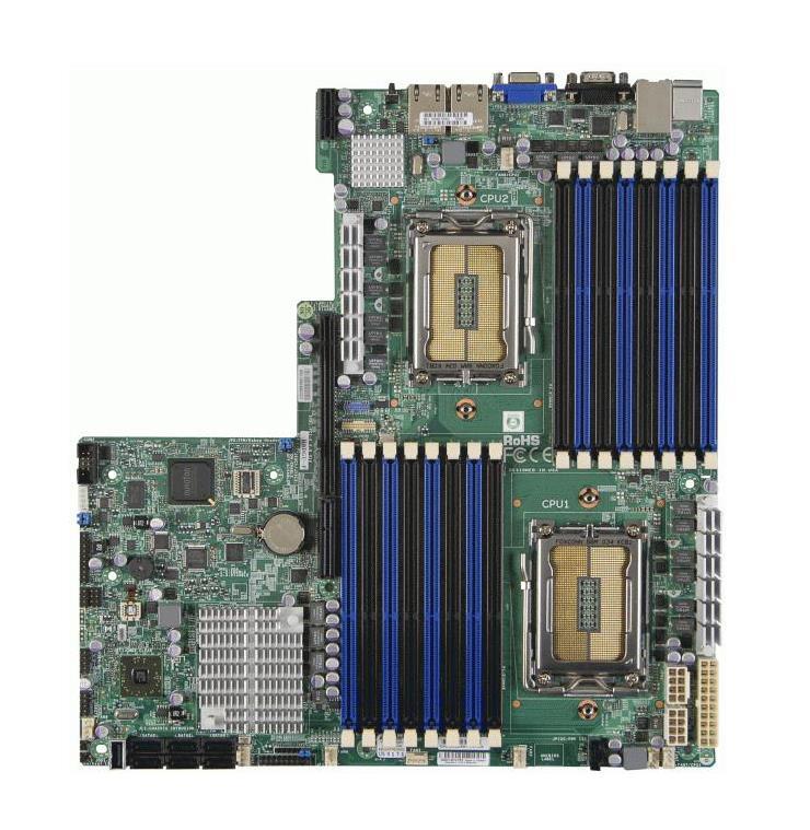 MBD-H8DGU-B SuperMicro Dual Socket G34 AMD S5670 + SP5100 Chipset AMD Opteron 6000 Series Processors Support DDR3 16x DIMM 6x SATA2 3.0Gb/s Proprietary Server Motherboard (Refurbished)