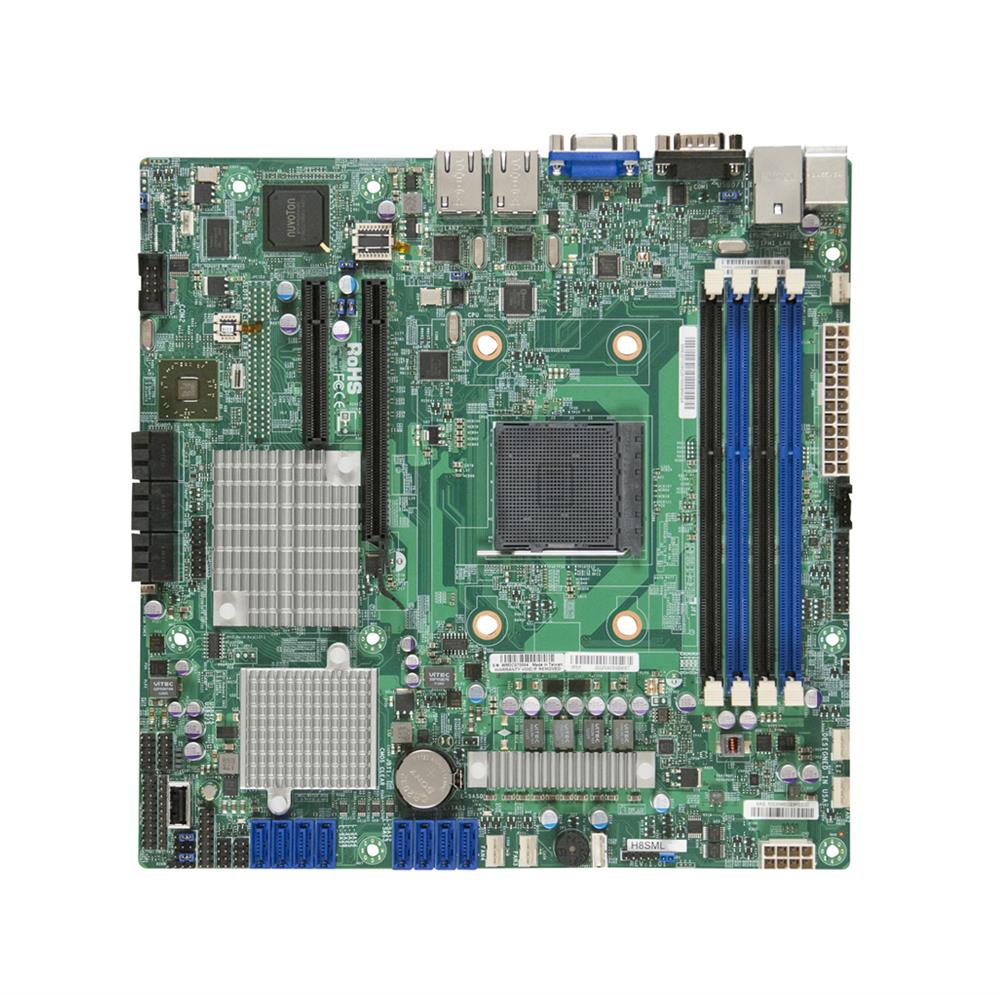 MBD-H8SML-IF-O SuperMicro Socket AM3+ AMD SR5650 + SP5100 Chipset AMD Opteron 3000 Series Processors Support DDR3 4x DIMM 6x SATA2 6.0Gb/s Micro-ATX Server Motherboard (Refurbished)
