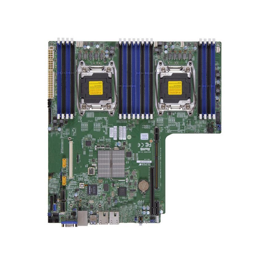 MBD-X10DDW-iN SuperMicro X10DDW-iN Dual Socket LGA 2011 Intel C612 Chipset Xeon E5-2600 v4/v3 Processors Support DDR4 16x DIMM 10x SATA3 6Gbps Proprietary WIO Server Motherboard (Refurbished)