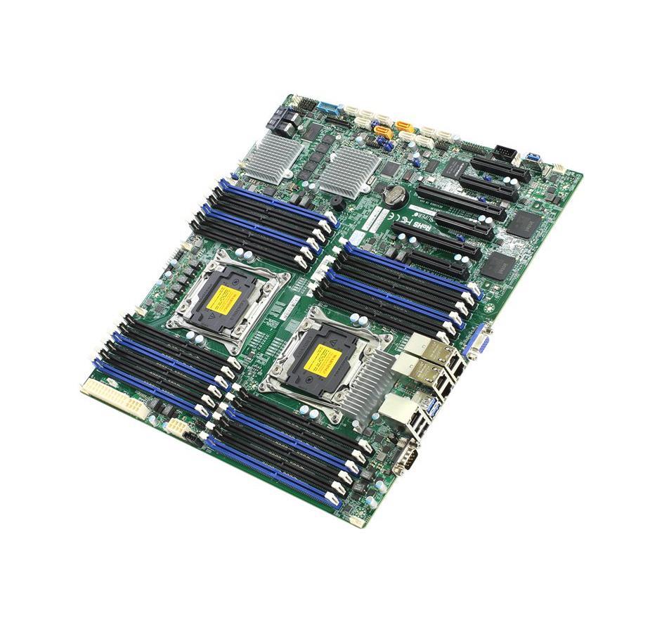MBD-X10DRC-LN4+-B SuperMicro X10DRC-LN4+ Dual Socket R3 LGA 2011 Intel C612 Chipset Xeon E5-2600 v4/v3 Processors Support DDR4 24x DIMM 10x SATA3 6.0Gb/s Enhanced Extended-ATX Server Motherboard (Refurbished)