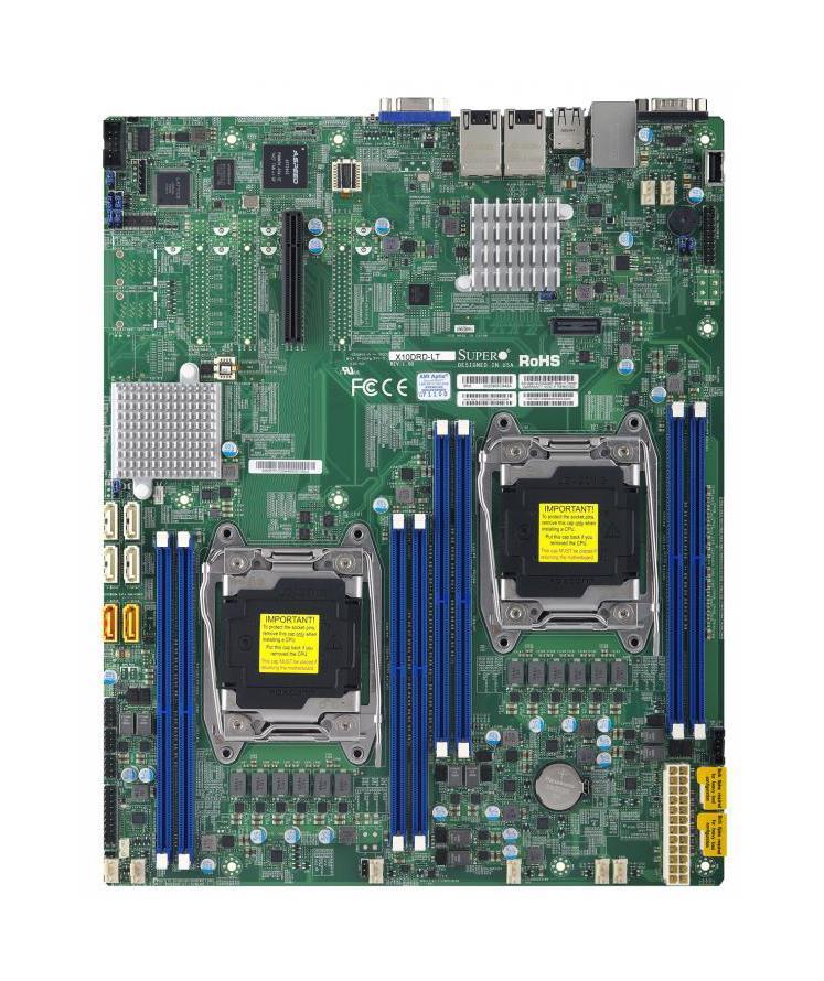 MBD-X10DRD-L SuperMicro X10DRD-L Dual Socket LGA 2011 Intel C612 Chipset Xeon E5-2600 v4/v3 DDR4 8x DIMM 6x SATA 6.0Gb/s E-ATX Server Motherboard (Refurbished)