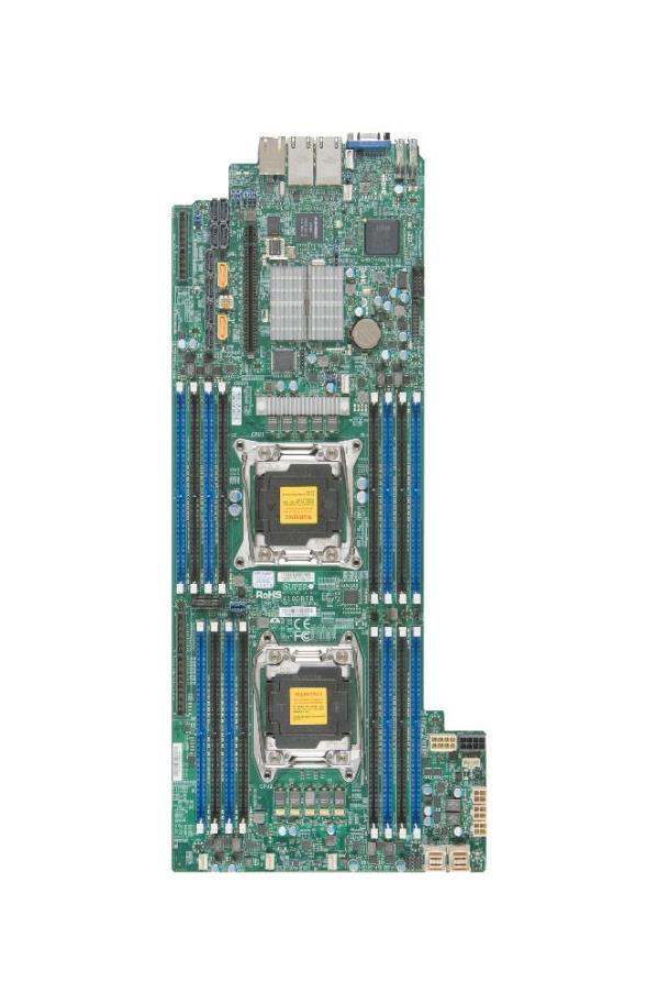 MBD-X10DRFR-B SuperMicro X10DRFR Dual Socket LGA 2011 Intel C612 Chipset Xeon E5-2600 v4/v3 Processors Support DDR4 16x DIMM 10x SATA3 6.0Gb/s Proprietary Server Motherboard (Refurbished)
