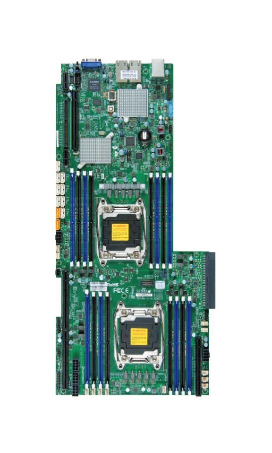 MBD-X10DRG-H SuperMicro X10DRG-H Dual Socket R3 LGA 2011 Intel C612 Chipset Xeon E5-2600 v4/v3 Processors Support DDR4 16x DIMM 10x SATA3 6.0Gb/s Proprietary Server Motherboard (Refurbished)