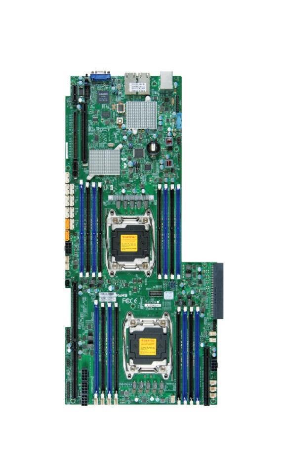 MBD-X10DRG-HT-B SuperMicro X10DRG-HT Dual Socket R3 LGA 2011 Intel C612 Chipset Xeon E5-2600 v4/v3 Processors Support DDR4 16x DIMM 10x SATA3 6.0Gb/s Proprietary Server Motherboard (Refurbished)
