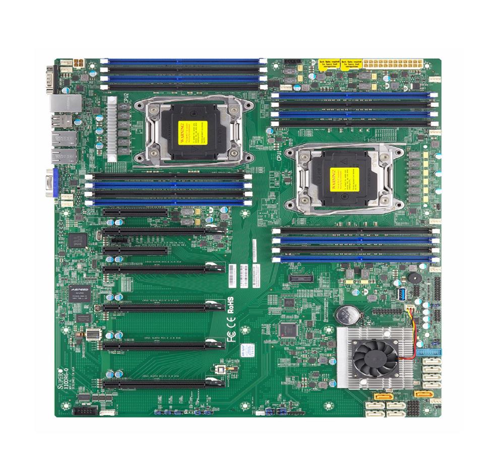 MBD-X10DRG-Q-O SuperMicro X10DRG-Q Dual Socket R3 LGA 2011 Xeon E5-2600 v4 / v3 Intel C612 Chipset DDR4 16 x DIMM 10 x SATA 6Gbps Proprietary WIO Server Motherboard (Refurbished)