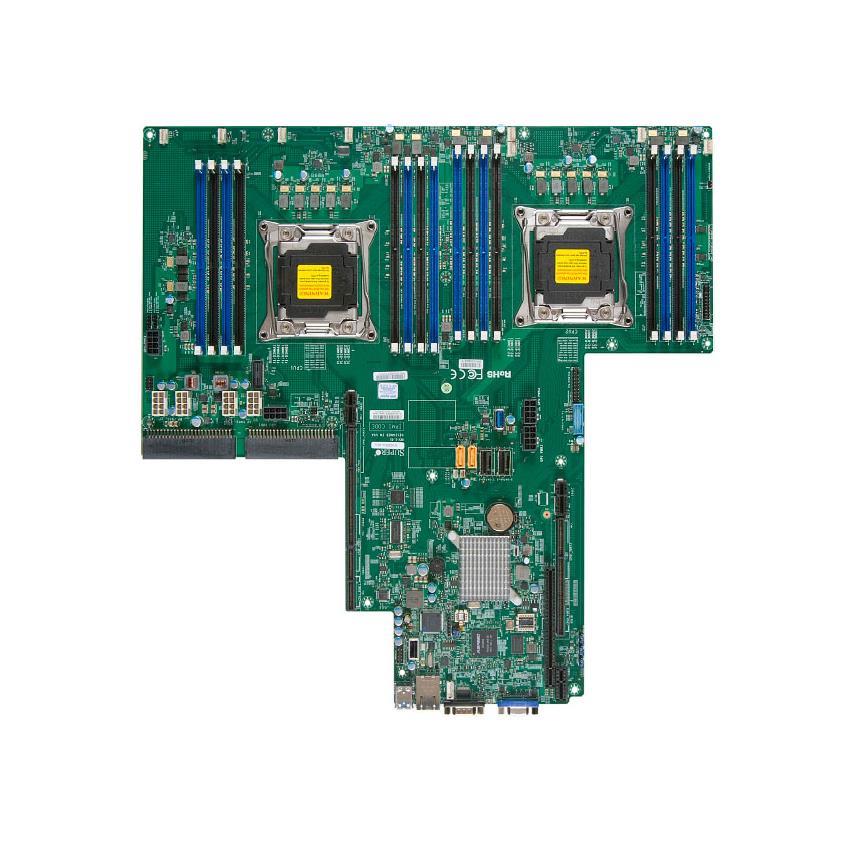 MBD-X10DRU-X-B SuperMicro X10DRU-X Dual Socket LGA 2011 Intel C612 Chipset Xeon E5-2600 v4/v3 Processors Support DDR4 16x DIMM 10x SATA3 6.0Gb/s Proprietary Ultra/WIO Server Motherboard (Refurbished)
