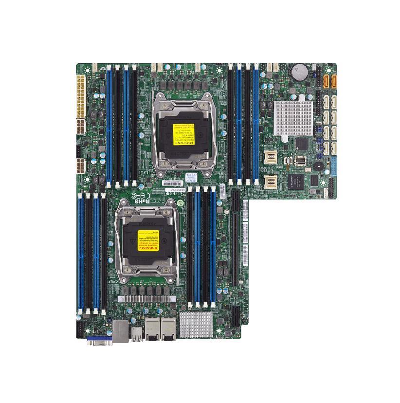 MBD-X10DRW-NT-B SuperMicro X10DRW-NT Dual Socket LGA 2011 Intel C612 Chipset Xeon E5-2600 v4/v3 DDR4 16x DIMM 10x SATA3 6.0Gb/s Proprietary WIO Server Motherboard (Refurbished) X10DRW-NT