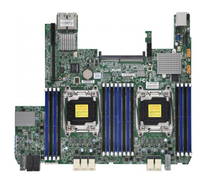 MBD-X10DSN-TS SuperMicro X10DSN-TS Socket 2011 Intel C612 Chipset Intel Xeon E5-2600 v3/v4 Processors Support DDR4 16x DIMM 2x SATA3 6.0Gb/s Proprietary Server Motherboard (Refurbished)
