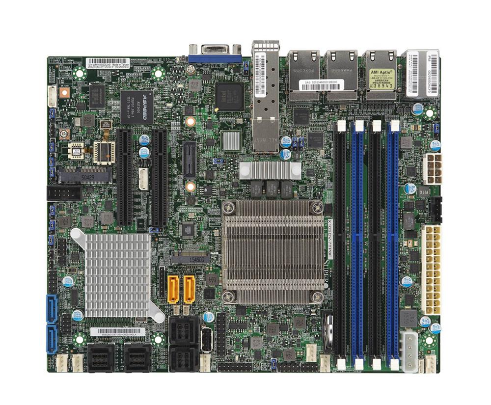 MBD-X10SDV-7TP8F-O SuperMicro X10SDV-7TP8F Socket LGA FCBGA 1667 System On Chipset Intel Xeon D-1587 Processors Support DDR4 4x DIMM 4x SATA3 6.0Gb/s Flex-ATX Server Motherboard (Refurbished)