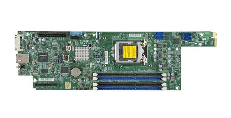 MBD-X10SLD-F-P SuperMicro Socket LGA 1150 Intel C224 Express Chipset Xeon E3-1200 v3/v4 4th Generation Core i3 / Pentium / Celeron Processors Support DDR3 4x DIMM 4x SATA 6.0Gb/s Proprietary Server Motherboard (Refurbished)