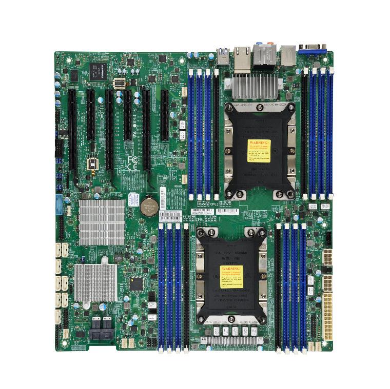 MBD-X11DAC SuperMicro X11DAC Socket LGA 3647 Intel C621 Chipset Intel Xeon Scalable Processors Support DDR4 16x DIMM 8x SATA3 6.0Gb/s E-ATX Server Motherboard (Refurbished)