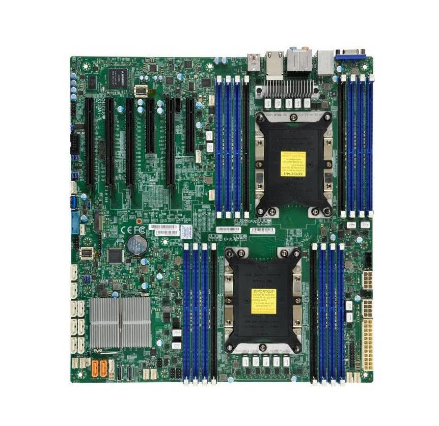 MBD-X11DAI-N-B SuperMicro X11DAi-N Dual Socket LGA 3647 Intel C621 Chipset Intel Xeon Scalable Processors Support DDR4 16x DIMM 10x SATA3 6.0Gb/s E-ATX Server Motherboard (Refurbished)