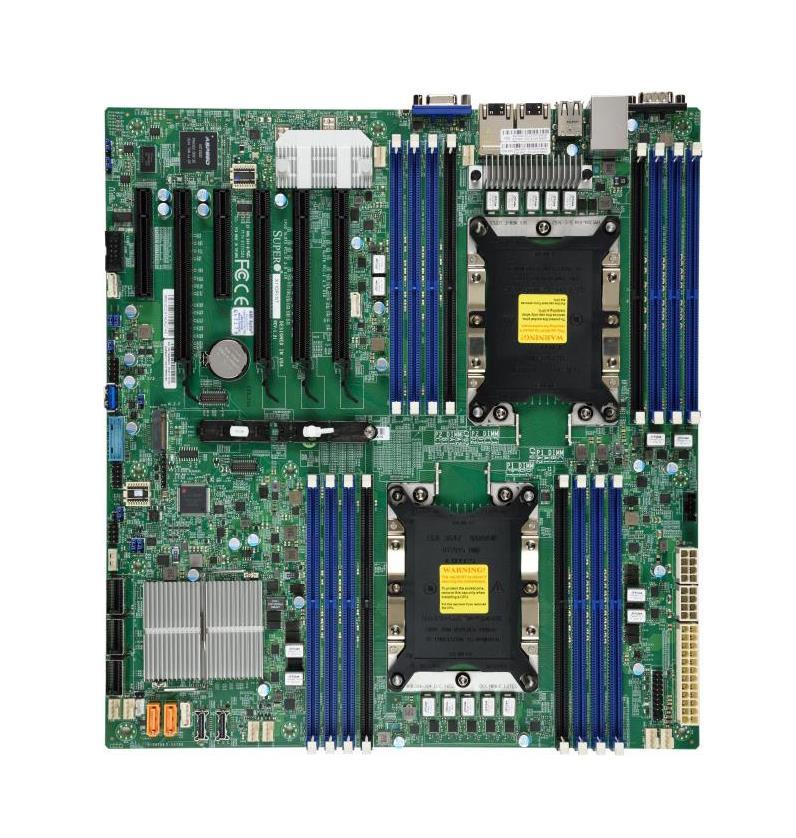 MBD-X11DPI-N-B SuperMicro X11DPI-N Socket LGA 3647 Intel C621 Chipset Intel Xeon Scalable Processors Support DDR4 16x DIMM 14x SATA3 6.0Gb/s E-ATX Server Motherboard (Refurbished)
