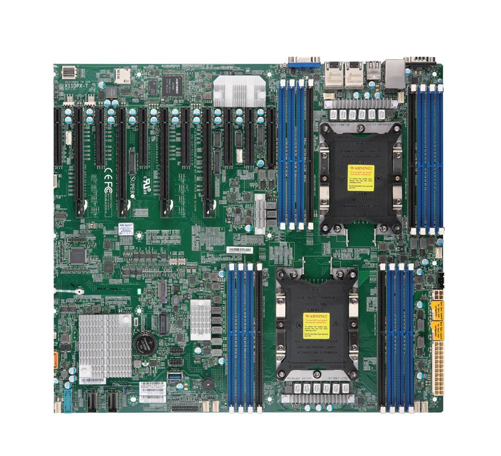 MBD-X11DPX-T-B SuperMicro X11DPX-T Socket LGA 3647 Intel C621 Chipset Intel Xeon Scalable Processors Support DDR4 16x DIMM 10x SATA3 6.0Gb/s Proprietary Motherboard (Refurbished)