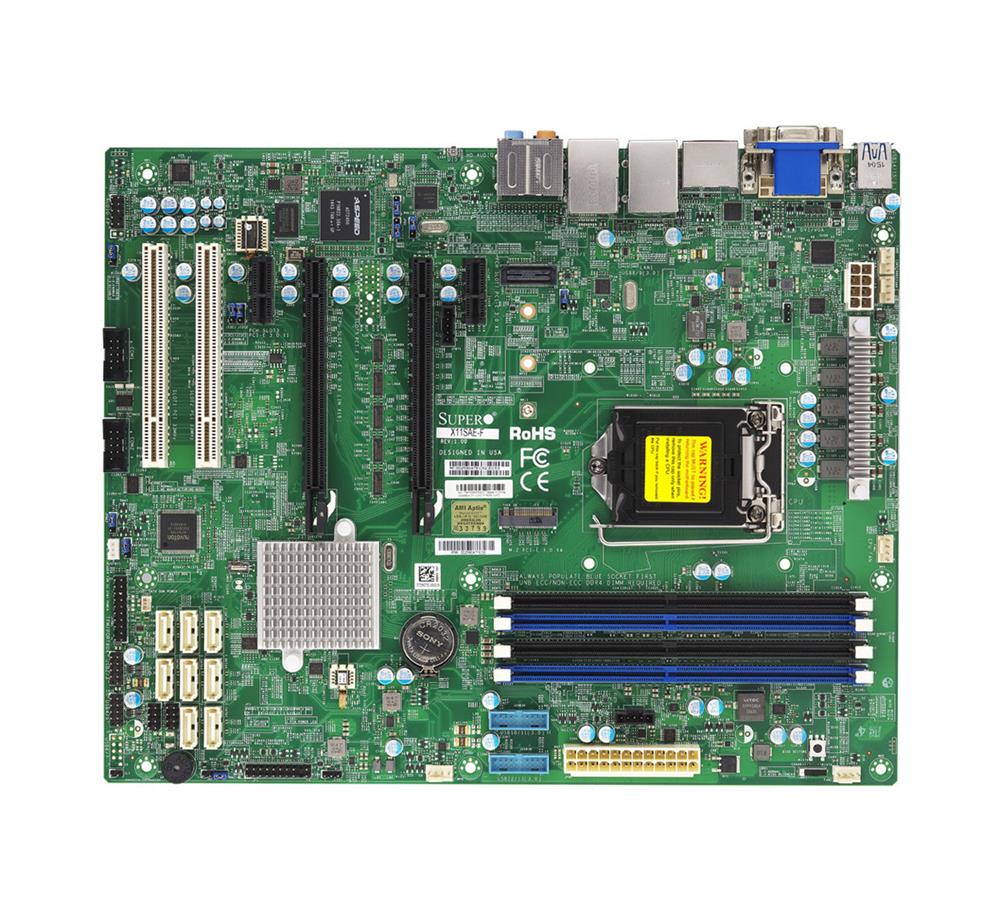 MBD-X11SAE-F-O SuperMicro X11SAE-F Socket LGA 1151 Intel C236 Chipset Xeon E3-1200 v5/v6 DDR4 4x DIMM 8x SATA3 6.0Gb/s ATX Server Motherboard (Refurbished) X11SAE-F
