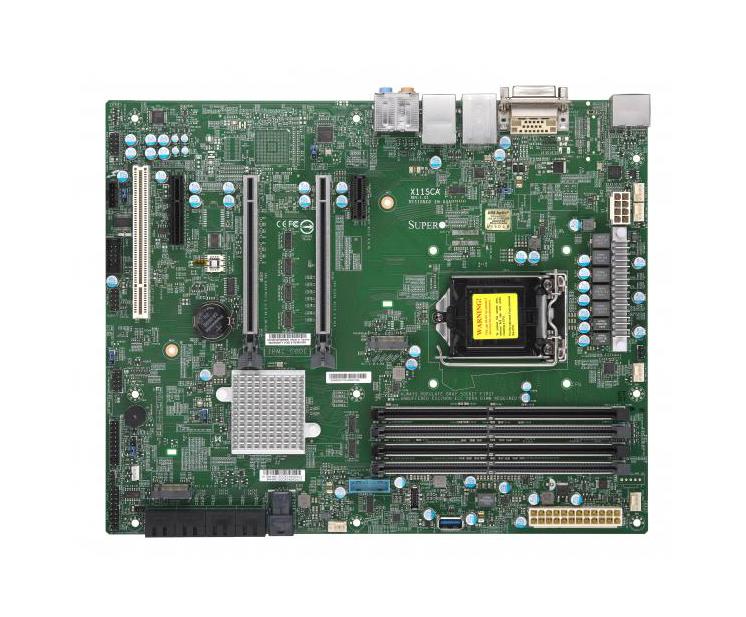 MBD-X11SCA-B SuperMicro X11SCA Socket LGA 1151 Intel C246 Chipset 8th/9th Generation Core i9 / i7 / i5 / i3 / Pentium / Celeron / Xeon E-2100/E2200 Processors Support DDR4 4x DIMM 8x SATA3 6.0Gb/s ATX Server Motherboard (Refurbished)