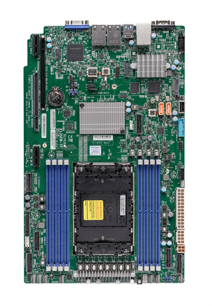 MBD-X13SEW-TF SuperMicro X13SEW-TF Socket LGA-4677 Intel C741 Chipset Intel Xeon Scalable Processors Support DDR5 8x DIMM 10x SATA3 6.0Gb/s Proprietary WIO Motherboard (Refurbished)