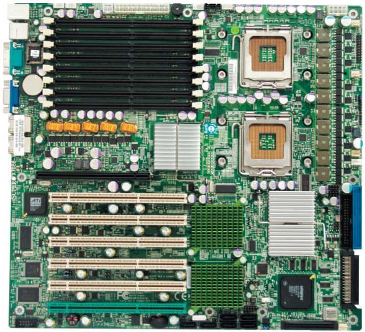 MBD-X7DBE-B SuperMicro X7DBE Dual Socket LGA 771 Intel 5000P Chipset Quad & Dual Core Xeon Processors Support DDR2 8x DIMM 6x SATA 3.0Gb/s Extended-ATX Server Motherboard (Refurbished)