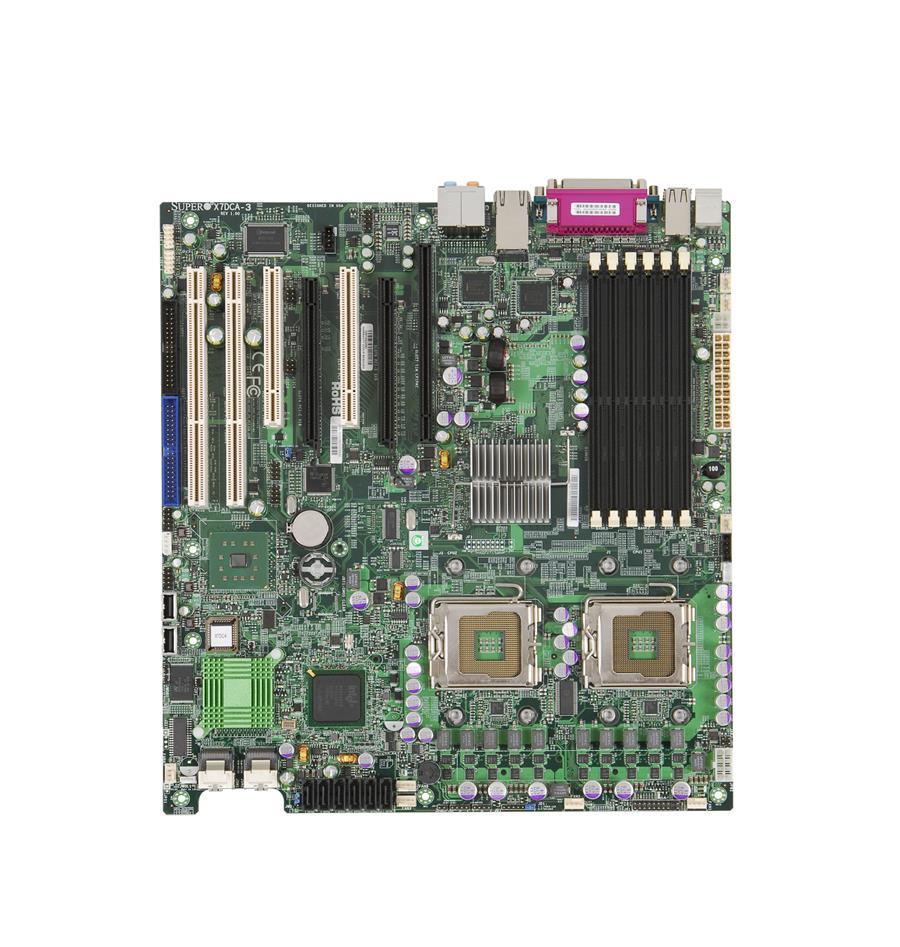 MBD-X7DCA-3-O SuperMicro Intel 5100 Chipset Quad-Core Xeon 5400/5300 Series and Dual-Core Xeon 5200/5100 Series Processors Support Dual Socket LGA771 Extended-ATX Server Motherboard (Refurbished)