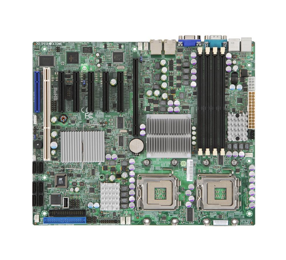 MBD-X7DWE SuperMicro X7DWE Dual Socket LGA 771 Intel 5400 Chipset Dual 64-Bit Intel Xeon Processors Support DDR2 4x DIMM 6x SATA 3.0GGb/s ATX Server Motherboard (Refurbished)