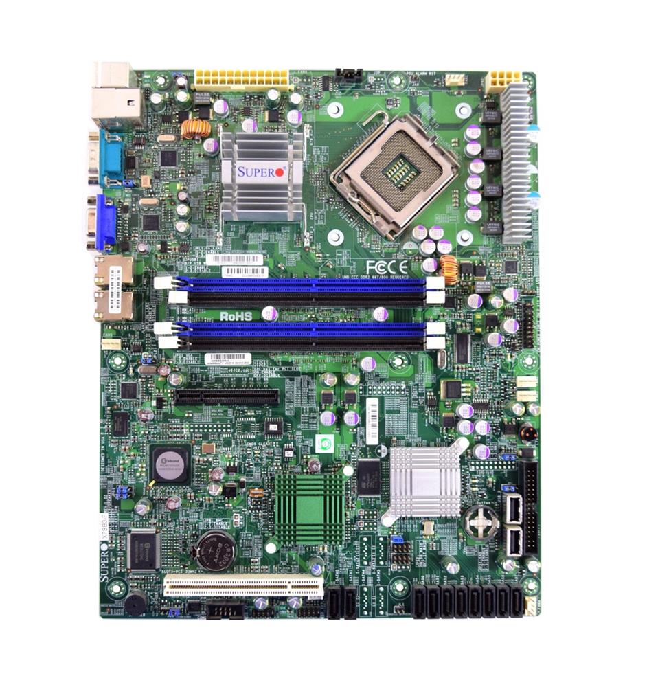 MBD-X7SB3-F-O SuperMicro X7SB3-F Socket LGA 775 Intel 3210 + ICH9 Chipset Intel Xeon 3000 / Core 2 Quad/ Duo Processors Support DDR2 4x DIMM 2x SATA 3.0Gb/s ATX Server Motherboard (Refurbished)