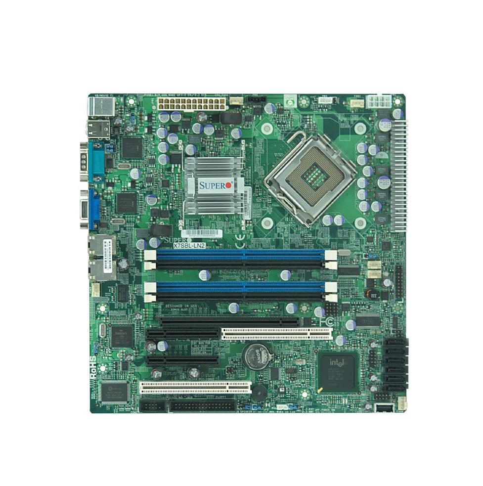 MBD-X7SBI-LN4-TM-O SuperMicro X7SBI-LN4 Socket LGA 775 Intel 3200 + ICH9R Chipset Intel Xeon 3000 Series/ Core 2 Quad/Dual Processors Support DDR2 4x DIMM 6x SATA 3.0Gb/s ATX Server Motherboard (Refurbished)