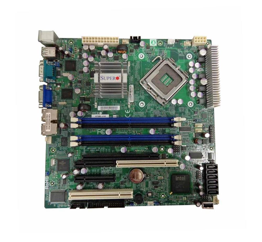 MBD-X7SBL-LN2-O SuperMicro X7SBL-LN2 Socket LGA 775 Intel 3200 + ICH9R Chipset Intel Xeon 3000/ Core 2 Quad/Duo Processors Support DDR2 4x DIMM 6x SATA 3.0Gb/s Micro-ATX Server Motherboard (Refurbished)