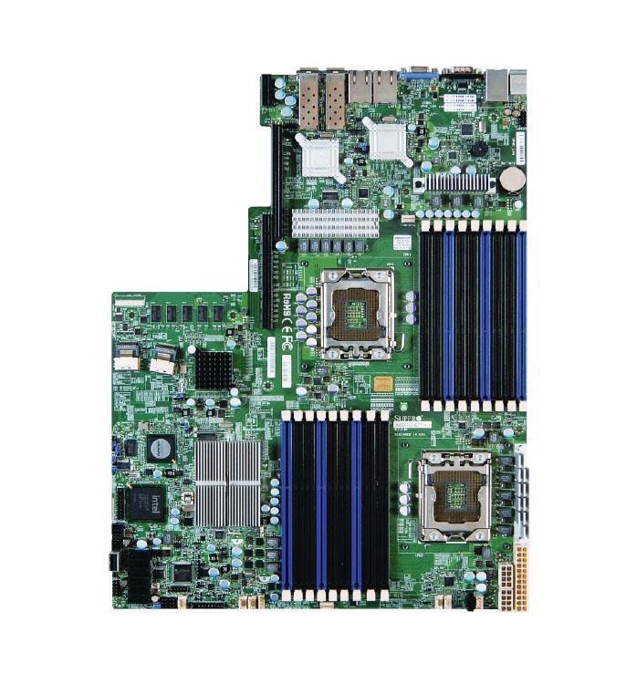 MBD-X8DTU-6TF+-LR -B SuperMicro X8DTU-6TF+-LR Dual Socket LGA 1366 Intel 5520 Chipset Intel Xeon 5600/5500 Series Processors Support DDR3 18x DIMM 6x SATA2 3.0Gb/s Proprietary Server Motherboard (Refurbished)