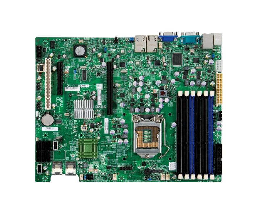 MBD-X8SI6-F-NI015 SuperMicro X8SI6-F Socket LGA 1156 Intel 3420 Chipset Intel Xeon X3400/L3400 / Core i3 / Pentium Processors Support DDR3 6x DIMM 6x SATA 3.0Gb/s ATX Server Motherboard (Refurbished)