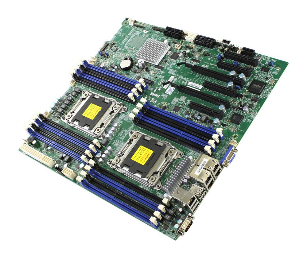MBD-X9DRE-LN4F-B SuperMicro X9DRE-LN4F Dual Socket LGA2011 Intel C602 Chipset Intel Xeon E5-2600/E5-2600 v2 Processors Support DDR3 16x DIMM 2x SATA3 6.0Gb/s Extended-ATX Motherboard (Refurbished)