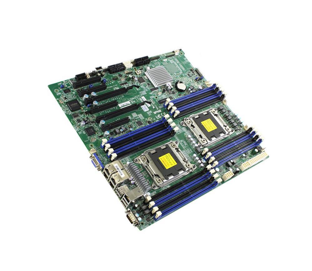 MBD-X9DRE-LN4F-O SuperMicro X9DRE-LN4F Dual Socket LGA2011 Intel C602 Chipset Intel Xeon E5-2600/E5-2600 v2 Processors Support DDR3 16x DIMM 2x SATA3 6.0Gb/s Extended-ATX Motherboard (Refurbished)