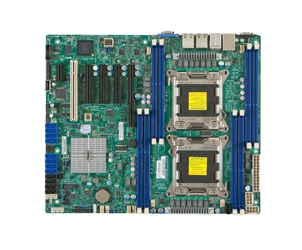 MBD-X9DRL-IF-O SuperMicro X9DRL-IF Dual Socket LGA 2011 Intel C602 Chipset Intel Xeon E5-2600/E5-2600 v2 Processors Support DDR3 8x DIMM 2x SATA 3.0Gb/s ATX Server Motherboard (Refurbished)
