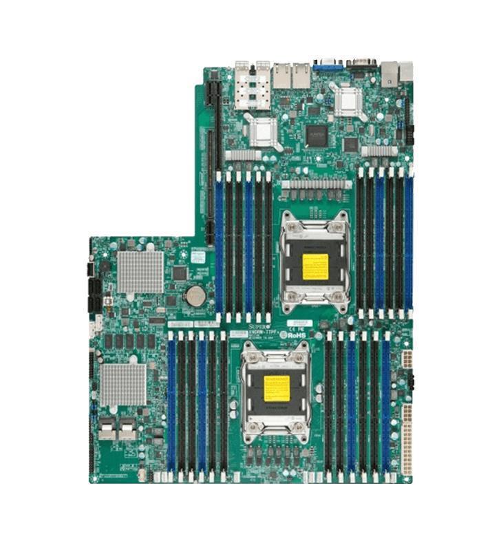 MBD-X9DRW-7TPF+-B SuperMicro X9DRW-7TPF+ Dual Socket LGA 2011 Intel C602J Chipset Xeon E5-2600/ E5-2600 V2 Processors DDR3 24x DIMM 4x SATA2 3.0Gb/s Proprietary WIO Server Motherboard (Refurbished)
