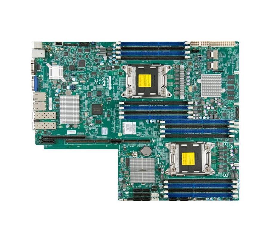 MBD-X9DRW-iTPF+-B SuperMicro X9DRW-iTPF+ Dual Socket R LGA 2011 Xeon E5-2600 / E5-2600 V2 Processor Intel C602J Chipset DDR3 24x DIMM 4x SATA2 3.0Gb/s Proprietary WIO Server Motherboard (Refurbished)
