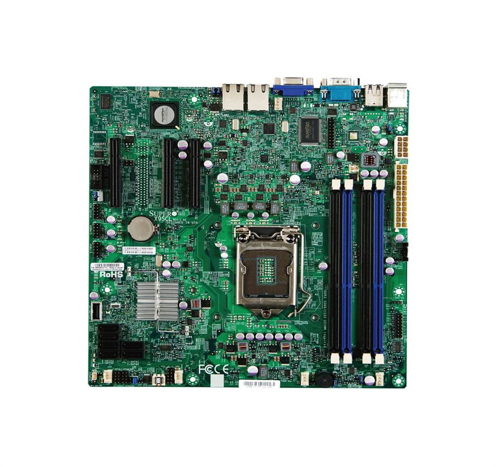 MBD-X9SCL+-F-O SuperMicro X9SCL+-F Socket LGA 1155 Intel C202 Chipset Intel Xeon E3-1200 & E3-1200 v2 Series 2nd/3rd Generation Core i3 / Pentium / Celeron Processors Support DDR3 4x DIMM 6x SATA2 3.0Gb/s uATX Server Motherboard (Refurbished)