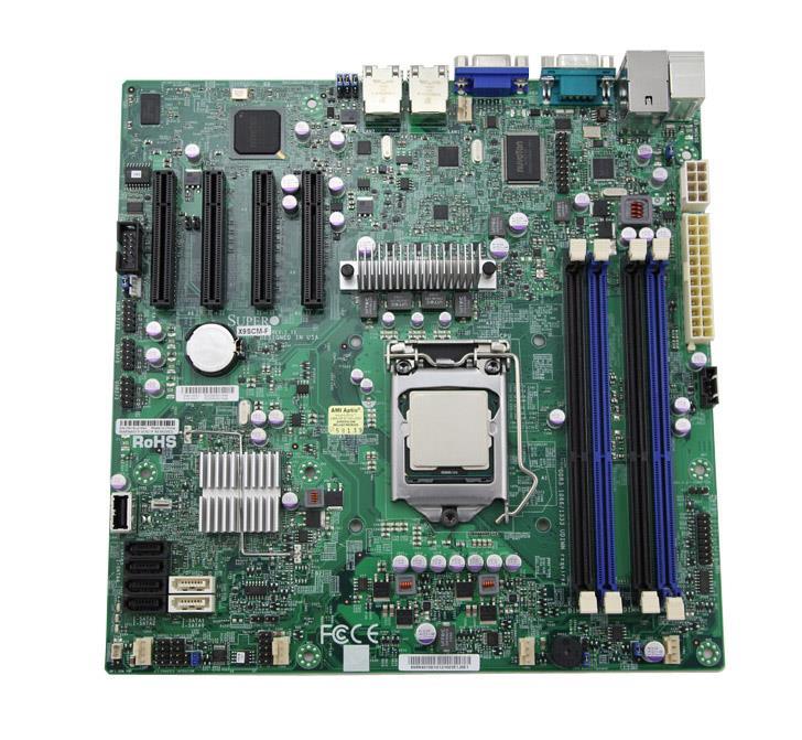 MBD-X9SCM-F Super X9SCM-F Single Socket Intel LGA 1155 Intel C204 Chipset Xeon E3-1200/ E3-1200 v2 Series 2nd & 3rd Generation Core i3/ Pentium/ Celeron Processors Support DDR3 4x DIMM 4x SATA2 3.0Gb/s uATX Server Motherboard (Refurbished)