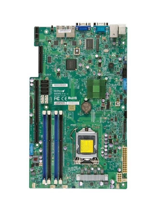 MBD-X9SPU-F SuperMicro Single Socket LGA 1155 Intel C216 Express Chipset Intel Xeon E3-1200/ E3-1200 v2 Core i3/ 2nd/3rd Generation Pentium/ Celeron Processors Support DDR3 4x DIMM 2x SATA3 6.0Gb/s Proprietary UIO Server Motherboard (Refurbished)