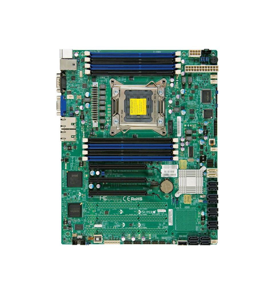 MBD-X9SRE-B SuperMicro X9SRE Socket LGA 2011 Intel C602 Chipset Intel Xeon E6-2600/1600 & E5-2600/1600 v2 Processors Support DDR3 8x DIMM 2x SATA3 6.0Gb/s ATX Server Motherboard (Refurbished)