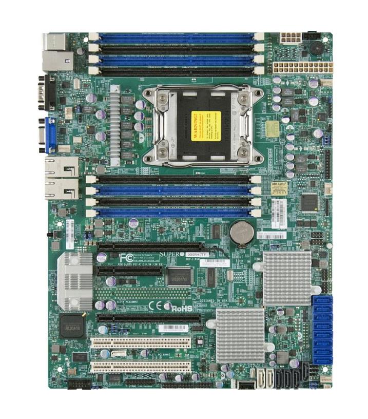 MBD-X9SRH-7TF-O SuperMicro X9SRH-7TF Socket LGA 2011 Intel C602j Chipset Intel Xeon E5-2600/1600 & E5-2600/1600 v2 Processors Support DDR3 8x DIMM 2x SATA3 6.0Gb/s ATX Server Motherboard (Refurbished)