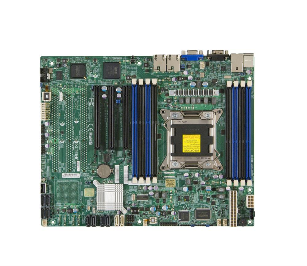 MBD-X9SRI-F-O SuperMicro X9SRI-F Socket LGA 2011 Intel C602 Chipset Intel Xeon E5-2600/1600 & E5-2600/1600 v2 Processors Support DDR3 8x DIMM 2x SATA3 6.0Gb/s ATX Server Motherboard (Refurbished)