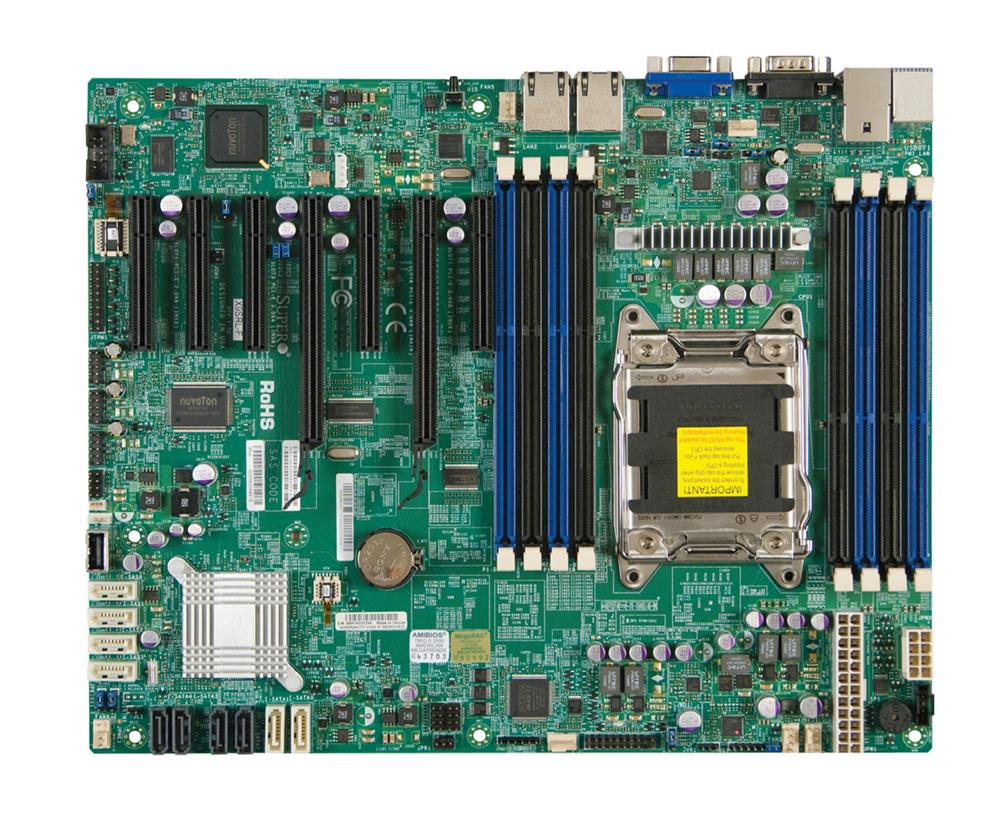 MBD-X9SRL-B SuperMicro X9SRL Socket LGA 2011 Intel C602 Chipset Intel Xeon E5-2600/1600 & E5-2600/1600 v2 Processors Support DDR3 8x DIMM 2x SATA3 6.0Gb/s ATX Server Motherboard (Refurbished)