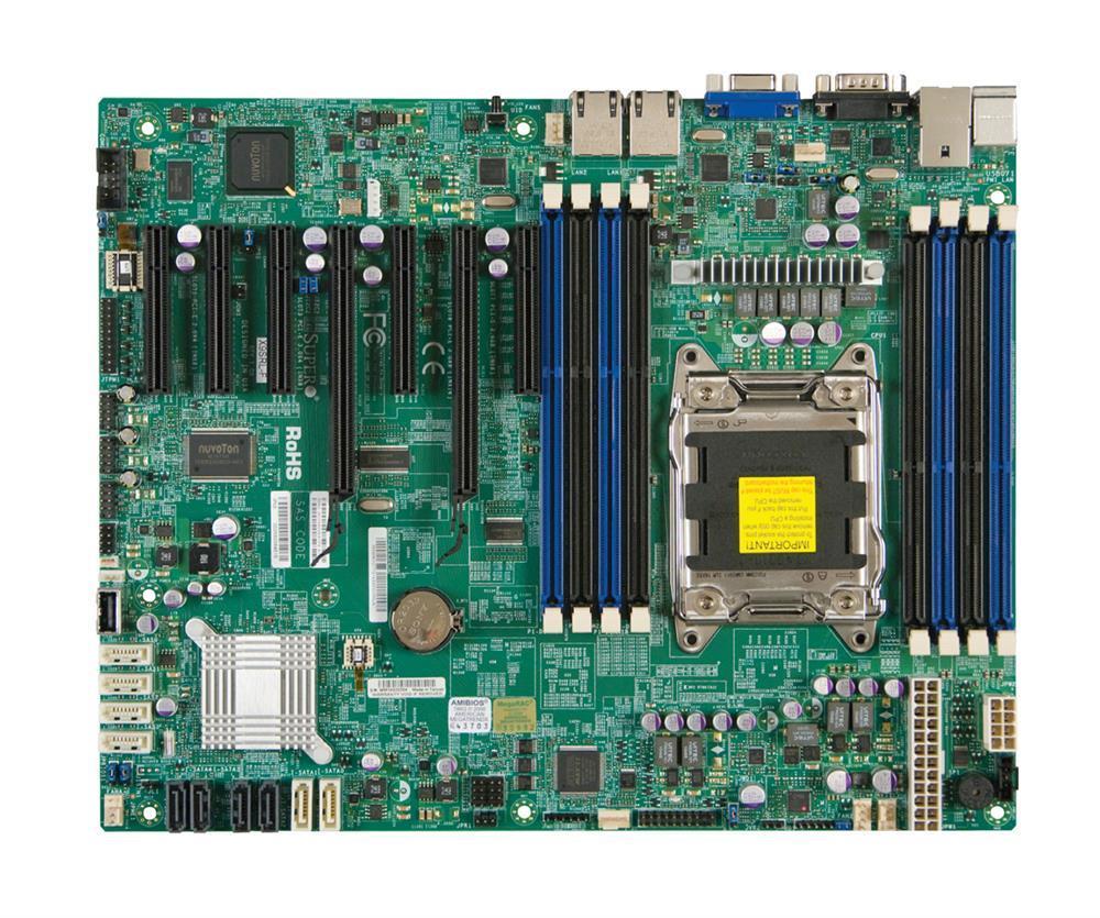 MBD-X9SRL SuperMicro X9SRL Socket LGA 2011 Intel C602 Chipset Intel Xeon E5-2600/1600 & E5-2600/1600 v2 Processors Support DDR3 8x DIMM 2x SATA3 6.0Gb/s ATX Server Motherboard (Refurbished)