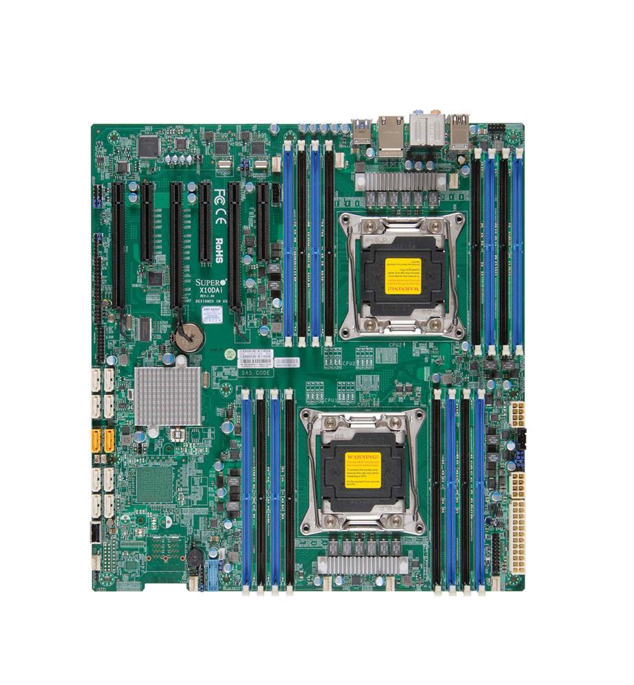 MBDX10DAIB SuperMicro X10DAI Dual Socket LGA2011 Intel C612 Chipset Intel Xeon E5-2600 v4/v3 Processors Support DDR4 16x DIMM 10x SATA3 6.0Gb/s E-ATX Server Motherboard (Refurbished)