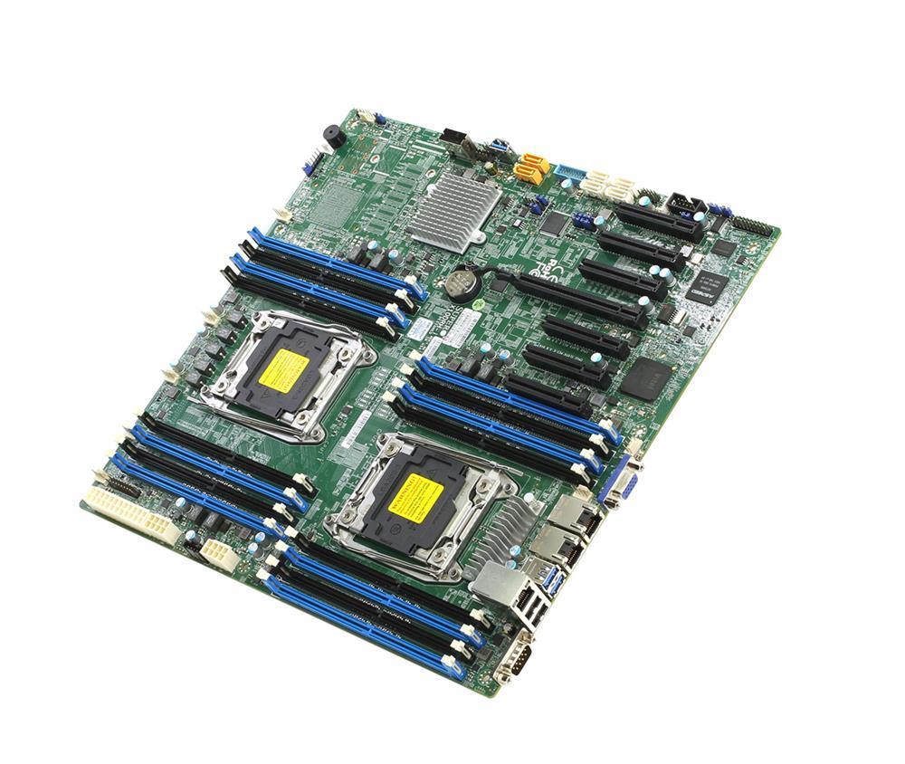 MBDX10DRHITO SuperMicro X10DRH-iT Dual Socket R3 LGA 2011 Xeon E5-2600 v4 / v3 Intel C612 Chipset DDR4 16 x DIMM 10 x SATA 6Gbps E-ATX Server Motherboard (Refurbished)