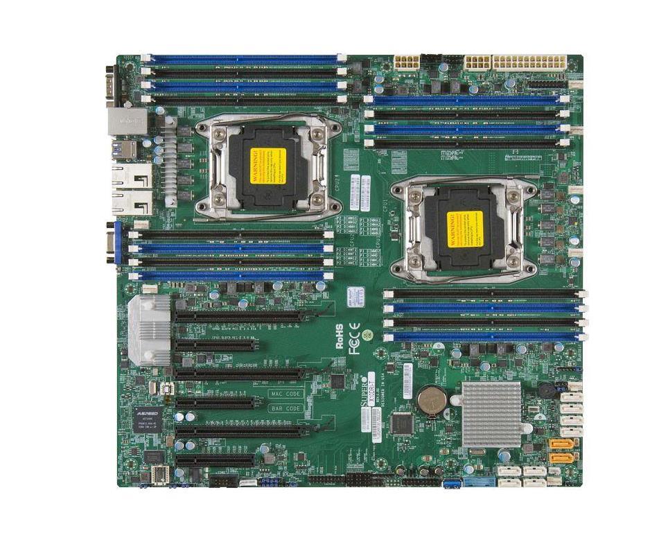 MBDX10DRIO SuperMicro X10DRI Socket LGA 2011 Intel C612 Chipset Intel Xeon E2-2600 v3/v4 Processors Support DDR4 16x DIMM 10x SATA3 6.0Gb/s E-ATX Server Motherboard (Refurbished)