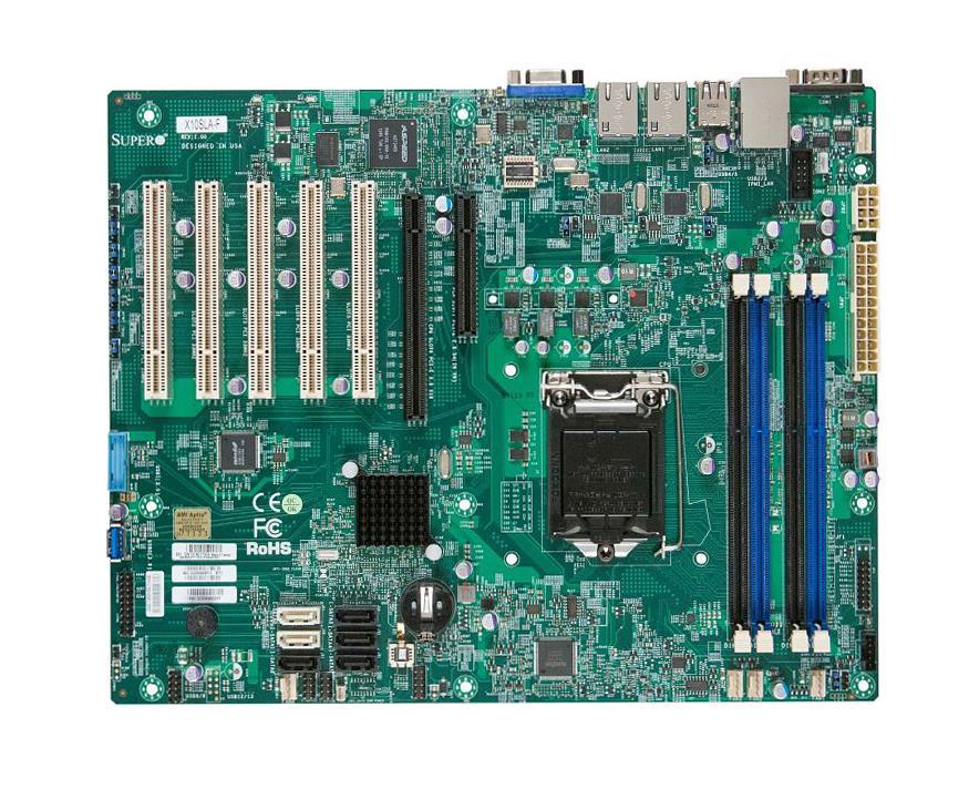 MBDX10SLAFB SuperMicro X10SLA-F Socket LGA 1150 Intel C222 Chipset Intel Xeon E3-1200 v3/v4 4th Generation Core i3/ Pentium / Celeron Processors Support DDR3 4x DIMM 2x SATA 6.0Gb/s ATX Server Motherboard (Refurbished)