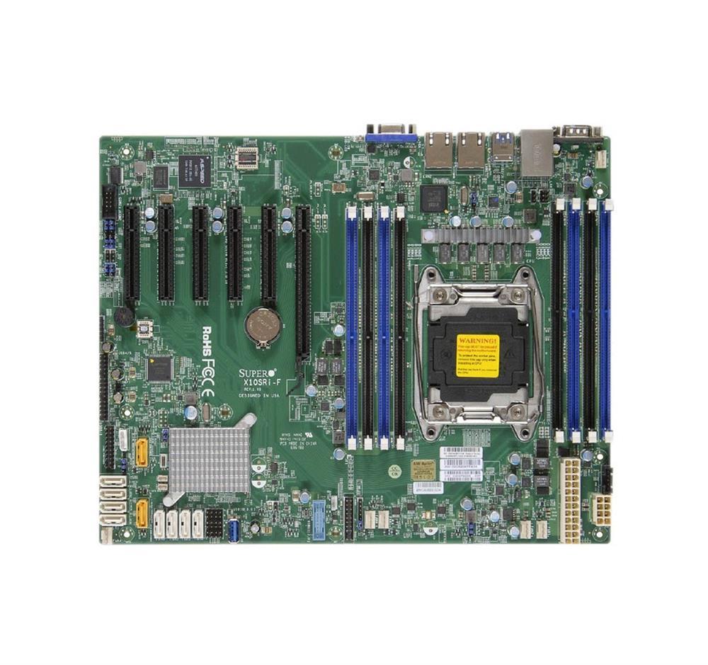 MBDX10SRIFB SuperMicro X10SRi-F Socket R3 LGA 2011 Xeon E5-1600 / E5-2600 v4 / v3 Intel C612 Chipset DDR4 8 x DIMM 10 x SATA 6Gbps ATX Server Motherboard (Refurbished)